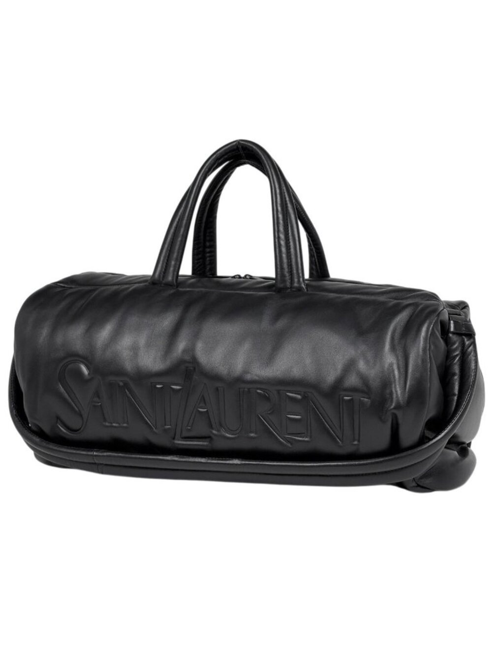 Saint Laurent Paris Boston Bag 2-Way Leather Black
